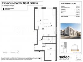 Obra nova - Pis a, 63 m², nou, Calle de Sant Gaietà, 2